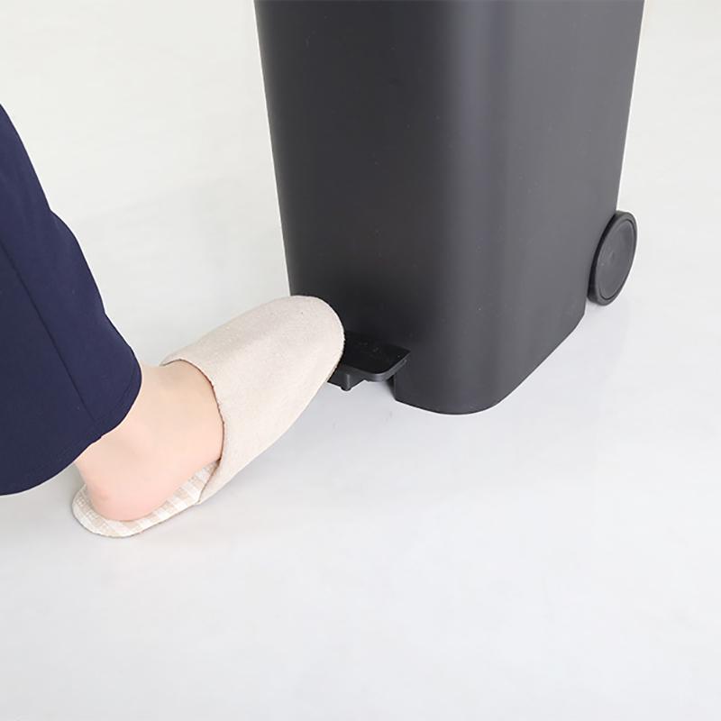 ペダル式ゴミ箱 2台セット ウォールナットブラウン色/全4色 31L 幅25.5cm フタ付 キャスター付 ダストボックスROTI-DB |  | 11