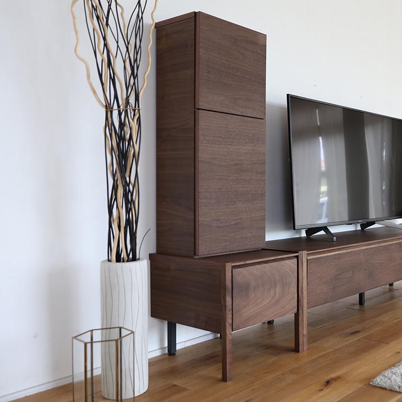 【ころ】 テレビ台 ローボード テレビボード 180cm ブラウン テレビ台 180cm テレビボードセット左タイプ ブラウン