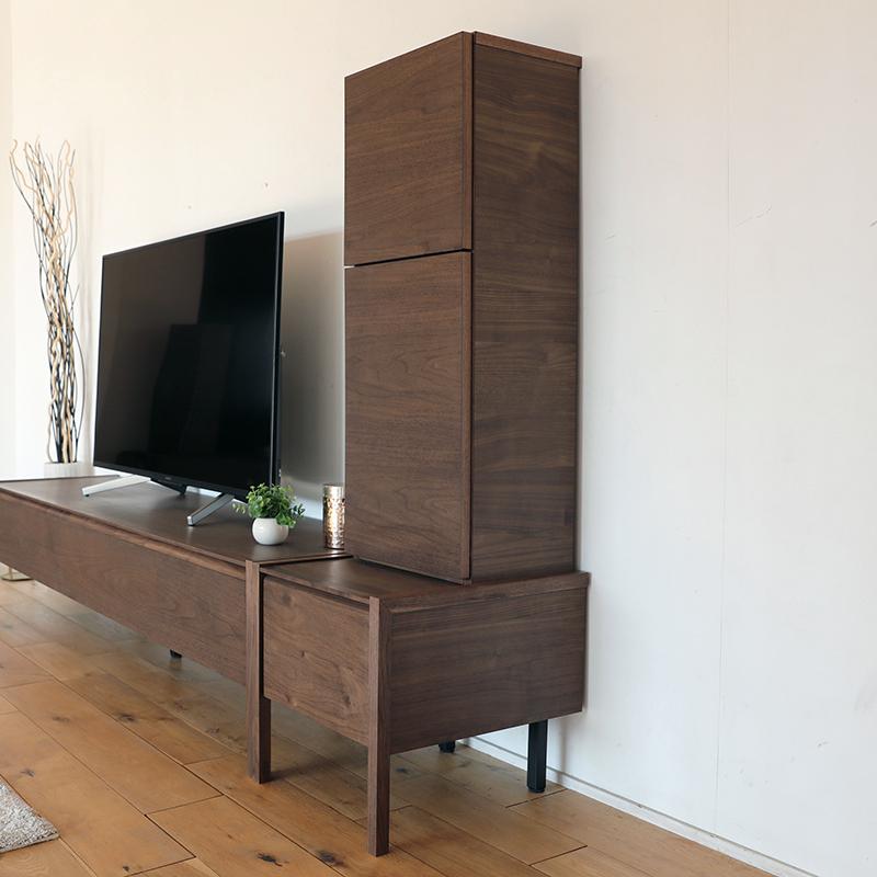 テレビ台 180cm テレビボードセット 左右キャビネット ブラウン テレビ台 180cm テレビボードセット 左右キャビネット ブラウン