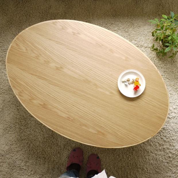 こたつテーブル スタンド 楕円120 ナチュラル 暖卓 炬燵 座卓 ナラ突板