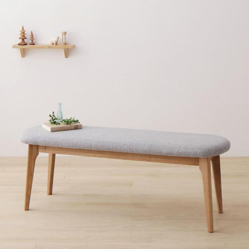 【新品 送料込み】 ・SEE ダイニング ベンチ オーク無垢材/布張り 北欧テイスト　ウレタン塗装 ベンチ 【KU8414044842】(30342円)
