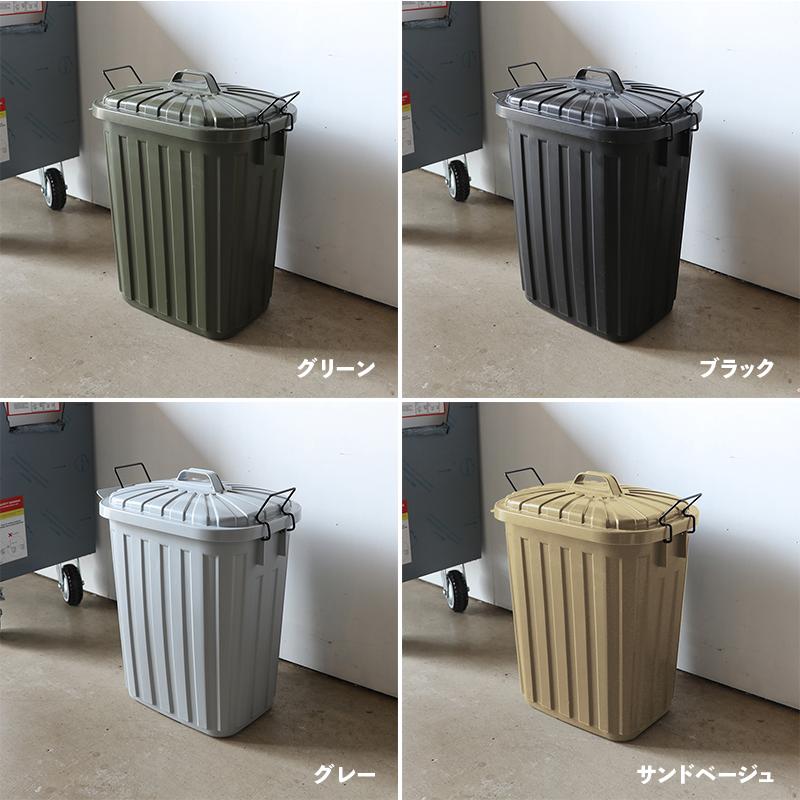 ダストボックス 3台セット ブラック/全4色 60L 日本製 高耐久 衝撃に強い ゴミ箱 ペール 店舗用 フタ付 室内 野外 ベランダ TAF-DB |  | 01