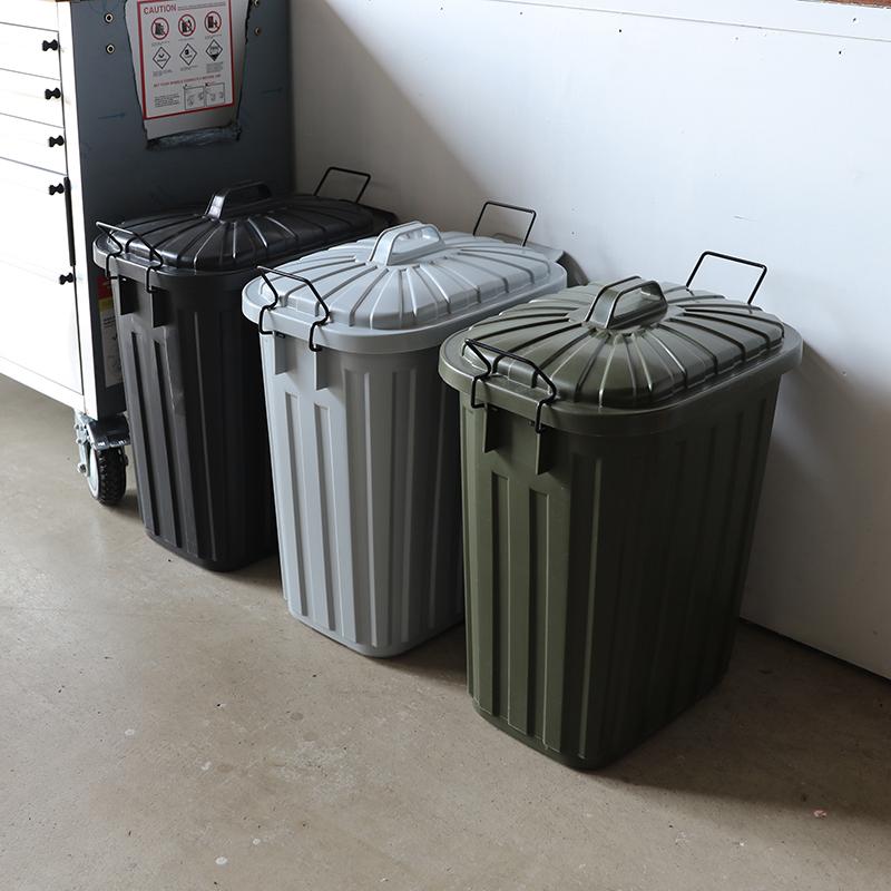 ダストボックス 2台セット グリーン/全4色 60L 日本製 高耐久 衝撃に強い ゴミ箱 ペール 店舗用 ダストBOX フタ付 室内 野外TAF-DB |  | 12