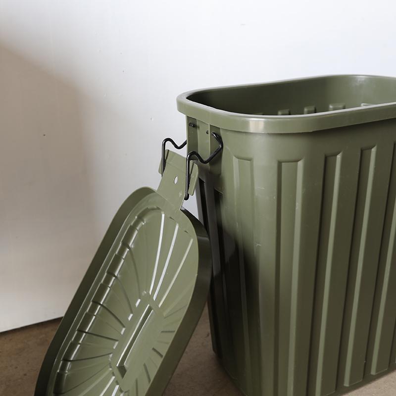 ダストボックス 2台セット グリーン/全4色 60L 日本製 高耐久 衝撃に強い ゴミ箱 ペール 店舗用 ダストBOX フタ付 室内 野外TAF-DB |  | 07