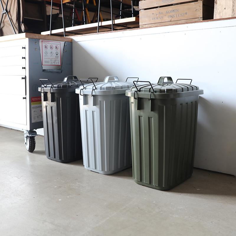 ダストボックス 2台セット グレー/全4色 60L 日本製 高耐久 耐衝撃 ゴミ箱 ペール 店舗用 ダストBOX フタ付 室内 野外 ベランダ TAF |  | 10