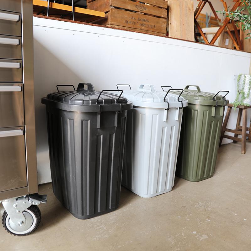 ダストボックス 2台セット グレー/全4色 60L 日本製 高耐久 耐衝撃 ゴミ箱 ペール 店舗用 ダストBOX フタ付 室内 野外 ベランダ TAF |  | 11