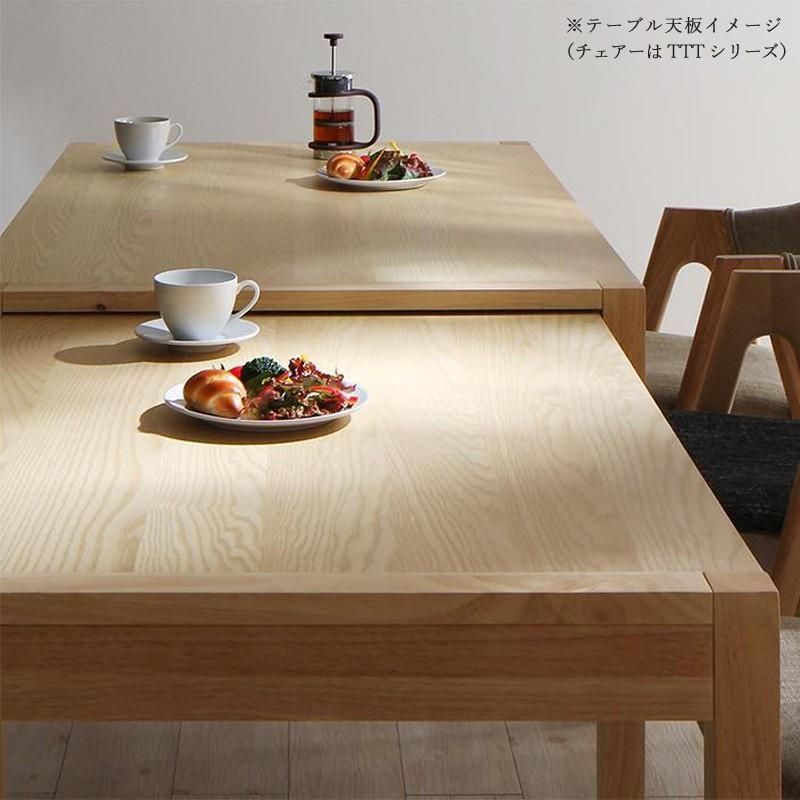 TYS 伸縮式ダイニング7点セット 天然木突板/布張り 北欧調 ウレタン塗装 ベンチ 伸張式テーブル エクステンションテーブル チェアの画像