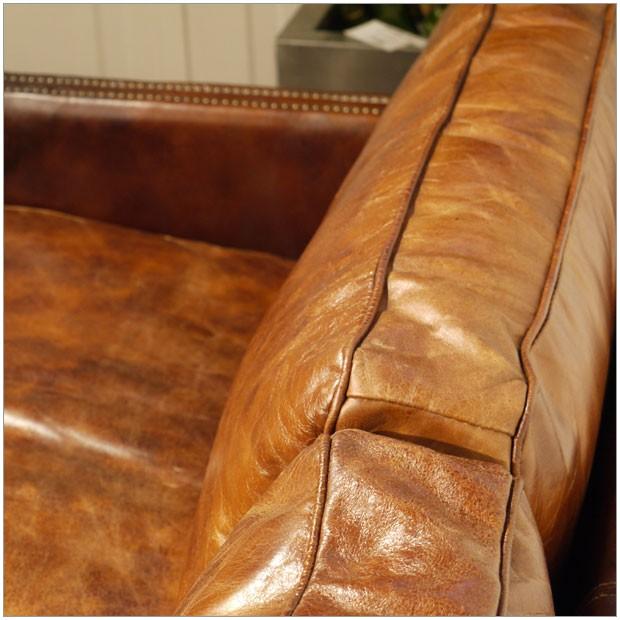 Vintage Leather Sofa 3人掛け ソファー W200cm アンティーク モダン