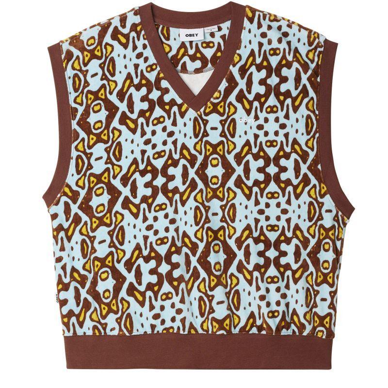 OBEY（オベイ） 60％OFF OBEY ODESSA VELOUR VEST SEPIA MULTI 