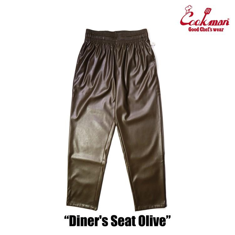 クックマン COOKMAN シェフパンツ Chef Pants Diner's Seat Olive 231-23819 フェイクレザー メンズ レディース ユニセックス 送料無料｜roomonlinestore｜04