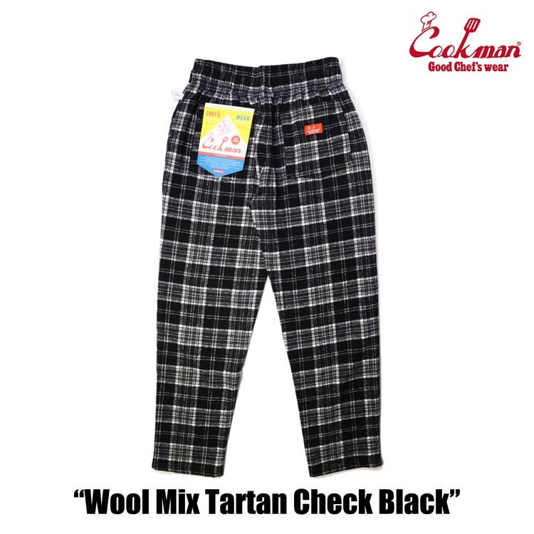 クックマン COOKMAN シェフパンツ Chef Pants Wool Mix Tartan Black 231-23834 タータン チェック メンズ レディース ユニセックス 送料無料｜roomonlinestore｜03