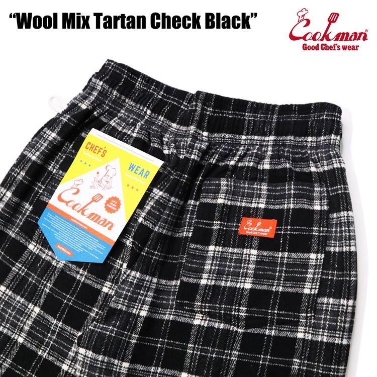 クックマン COOKMAN シェフパンツ Chef Pants Wool Mix Tartan Black 231-23834 タータン チェック メンズ レディース ユニセックス 送料無料｜roomonlinestore｜06