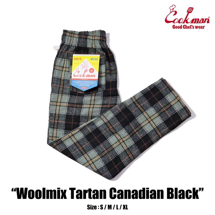 クックマン COOKMAN Chef Pants Woolmix Tartan Canadian Black 23133821 メンズ レディース ユニセックス 送料無料 231