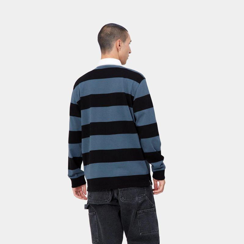 新品未使用タグ付CARHARTT RUGBY SHIRT XL ロングスリーブマローンラグビーシャツ