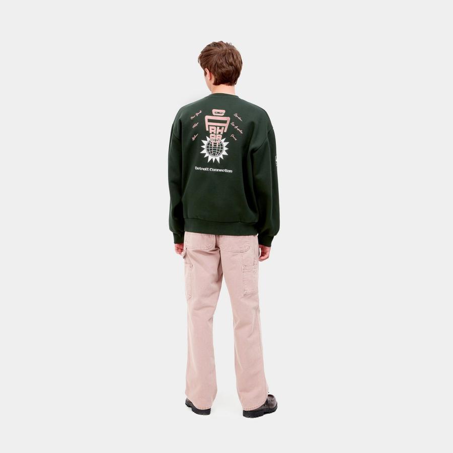 完売品　CARHARTT WIP CONNECT SWEATSHIRT Carhartt Connect Sweatshirt | Black-I031020-89 -kular fashion
