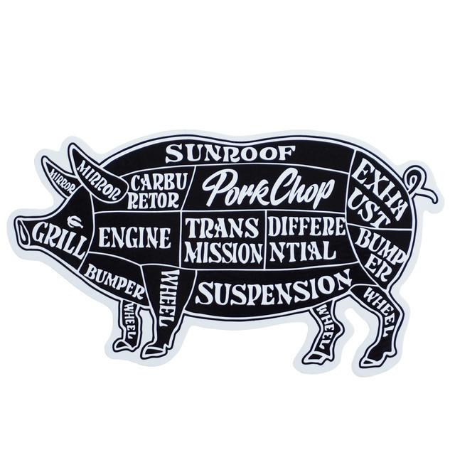 ポークチョップガレージサプライ PORKCHOP GARAGE SUPPLY PORK STICKER