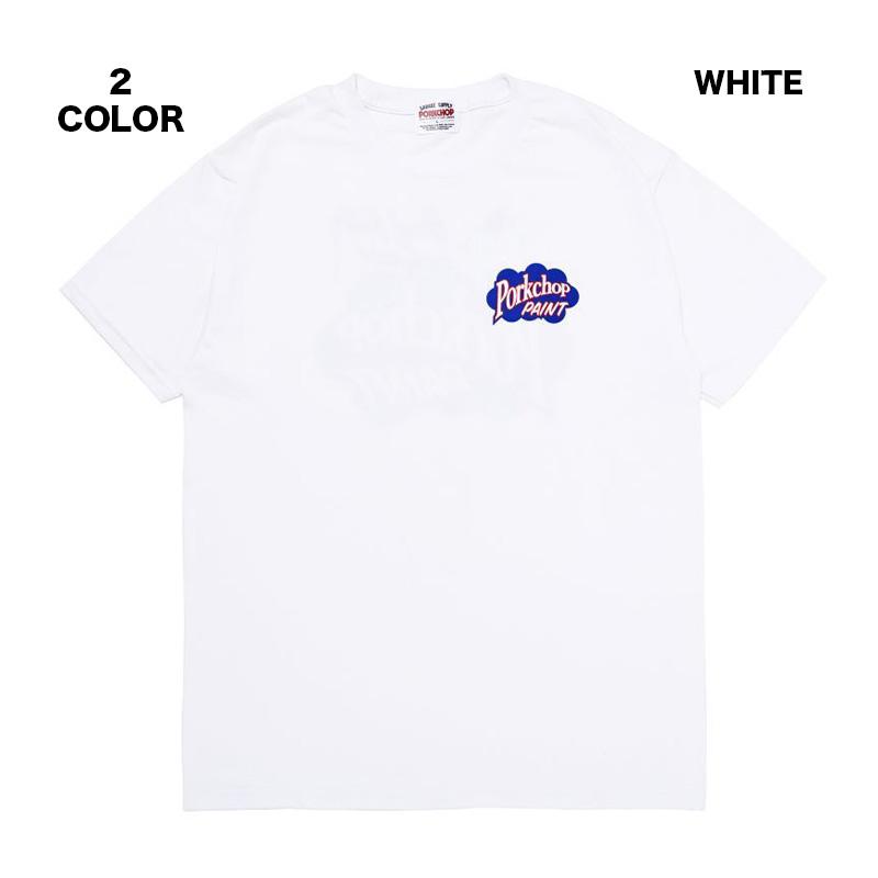 PORKCHOP Paint Tシャツ ホワイト　L 全2色】ポークチョップガレージサプライ PORKCHOP PAINT TEE 半袖 T