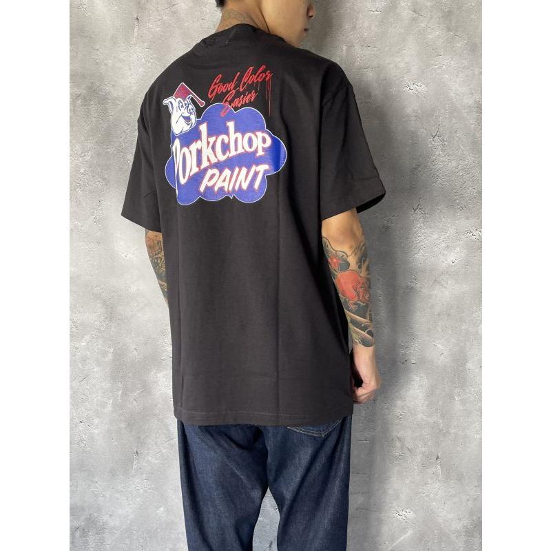 全2色】ポークチョップガレージサプライ PORKCHOP PAINT TEE 半袖 T 