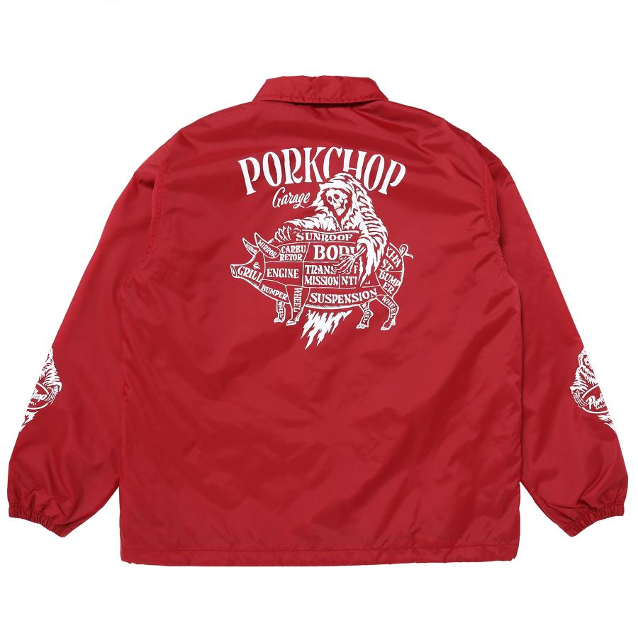 PORKCHOP GARAGE SUPPLY ×MASSES NYLON JKT REAPER P コーチジャケット 