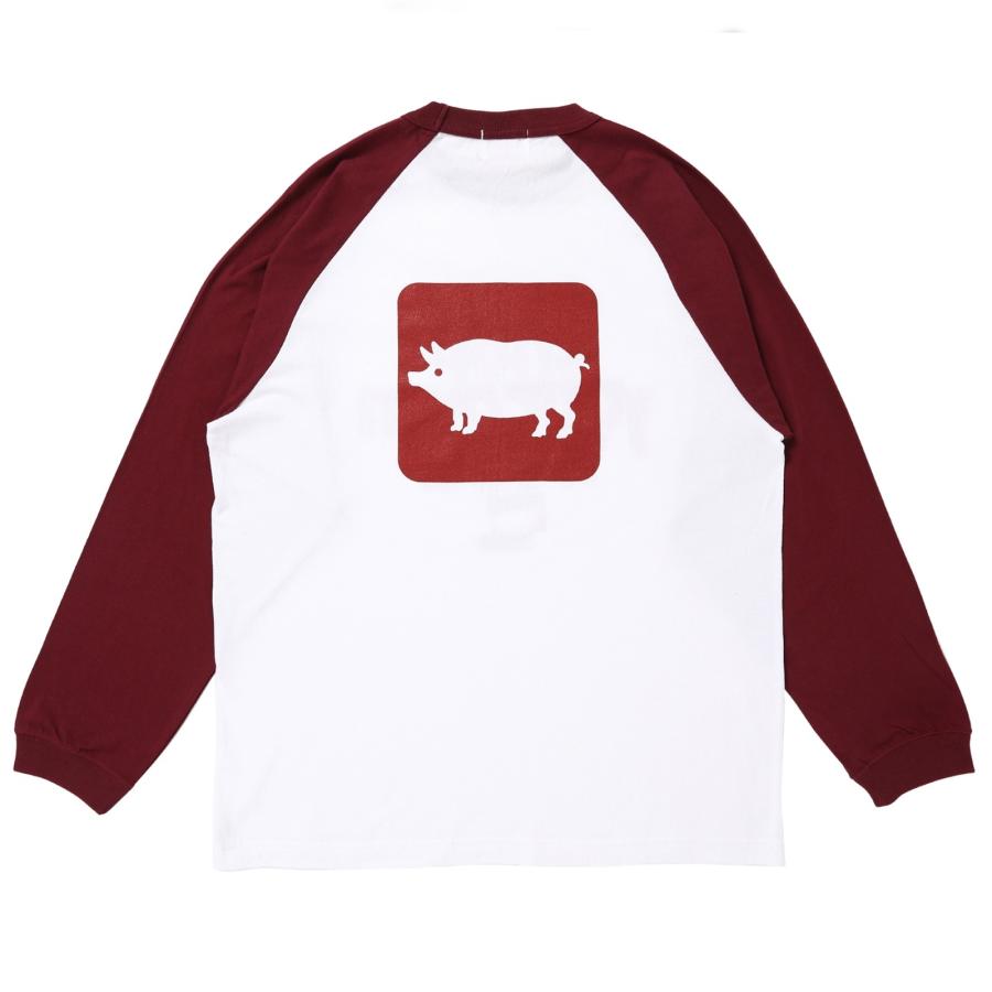 ポークチョップガレージサプライ PORKCHOPGARAGESUPPLY CCYOW RAGLAN L