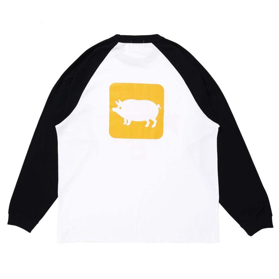 ポークチョップガレージサプライ PORKCHOPGARAGESUPPLY CCYOW RAGLAN L