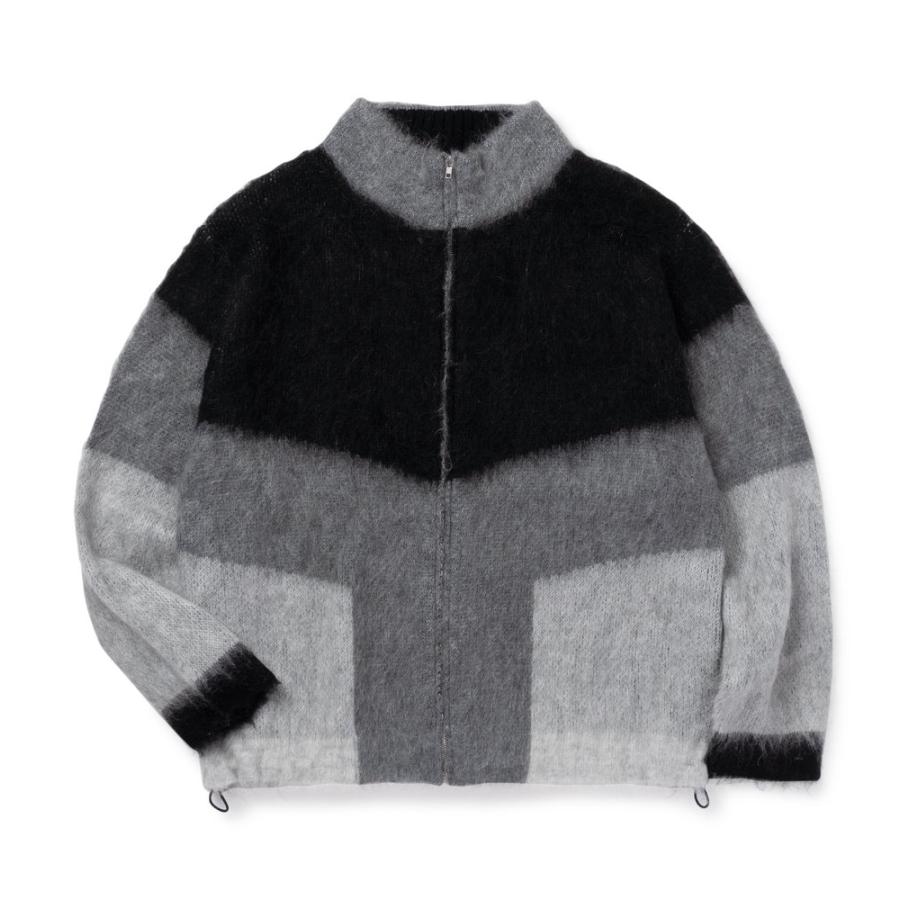 SON OF THE CHEESE サノバチーズ Mohair Track JKT BLACK SC2220-JK09  