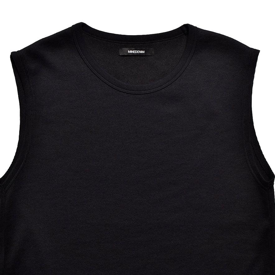 【MINEDENIM】Roundneck Nosleeve Rib T-SH MINEDENIM（マインデニム） MINEDENIM Roundneck Nosleeve Rib T-SH