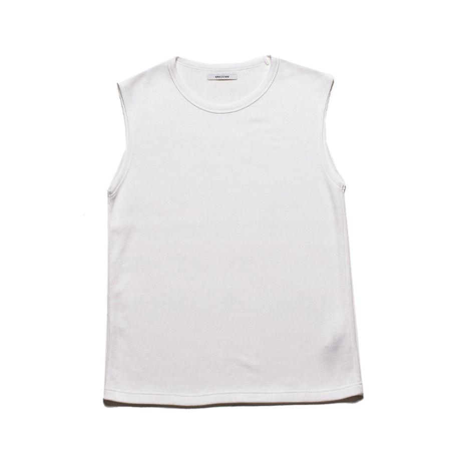 【MINEDENIM】Roundneck Nosleeve Rib T-SH MINEDENIM（マインデニム） MINEDENIM Roundneck Nosleeve Rib T-SH