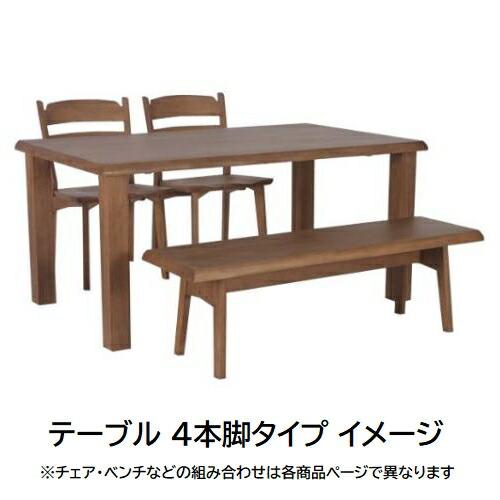ダイニングセットA 150/180cm天然木無垢天板 テーブル椅子4脚セット ラベンダー【カントリースタイル/大正堂オリジナル】の画像