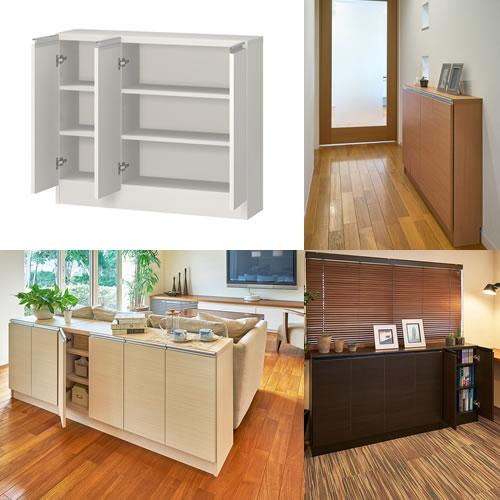 ミドルオーダー収納　ミオ　MIO/7061-90R/奥行31.4cm【ダイニング/カウンター下収納/窓下収納/日本製/大洋】
