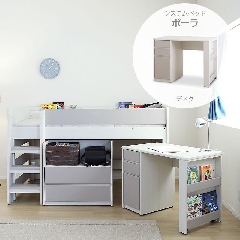 ロフトベッド デスク付き ホワイト【大阪市中央区引き取り限定】 大阪引取限定】ロフトベッド ロフトベッド デスク付き ホワイト【大阪