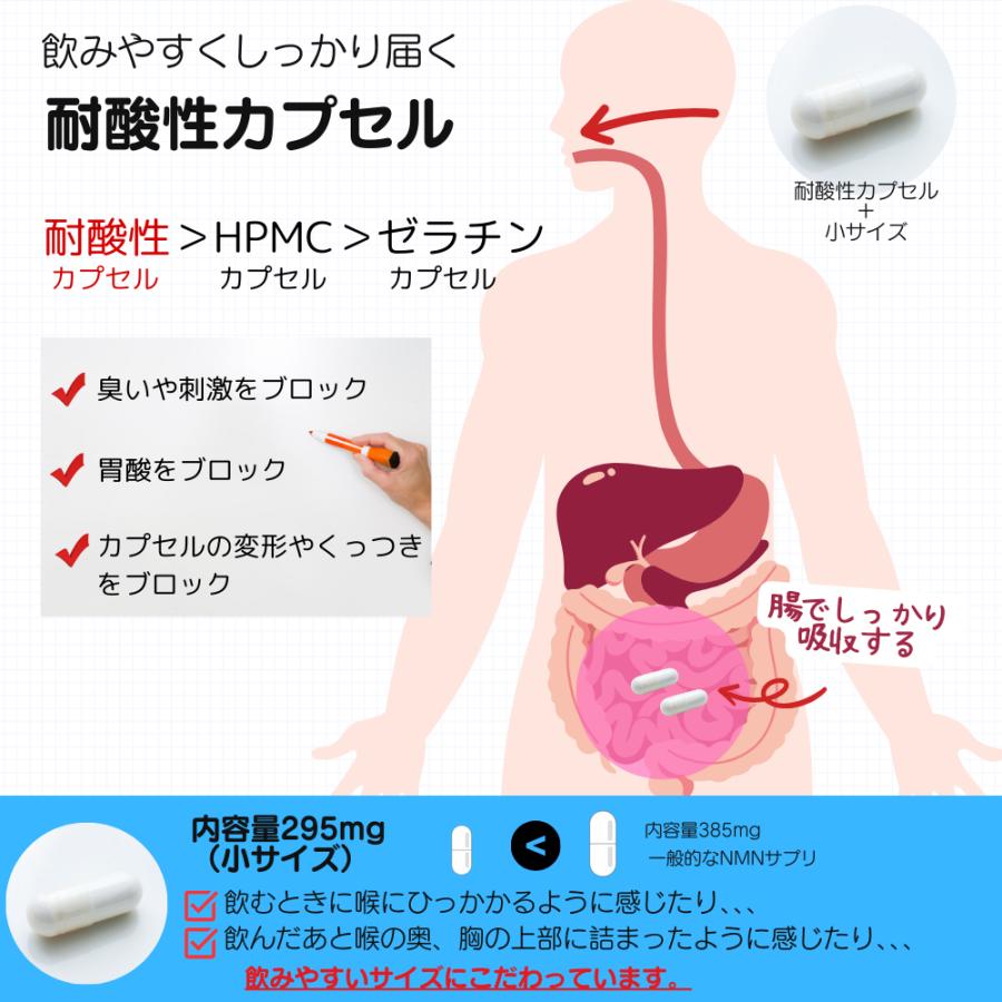 NMN 12000 サプリ 日本製 2粒 400mg 高純度99.9%ル GMP認定工場 プロテオグリカン 耐酸性カプセル 栄養機能食品 |  | 05