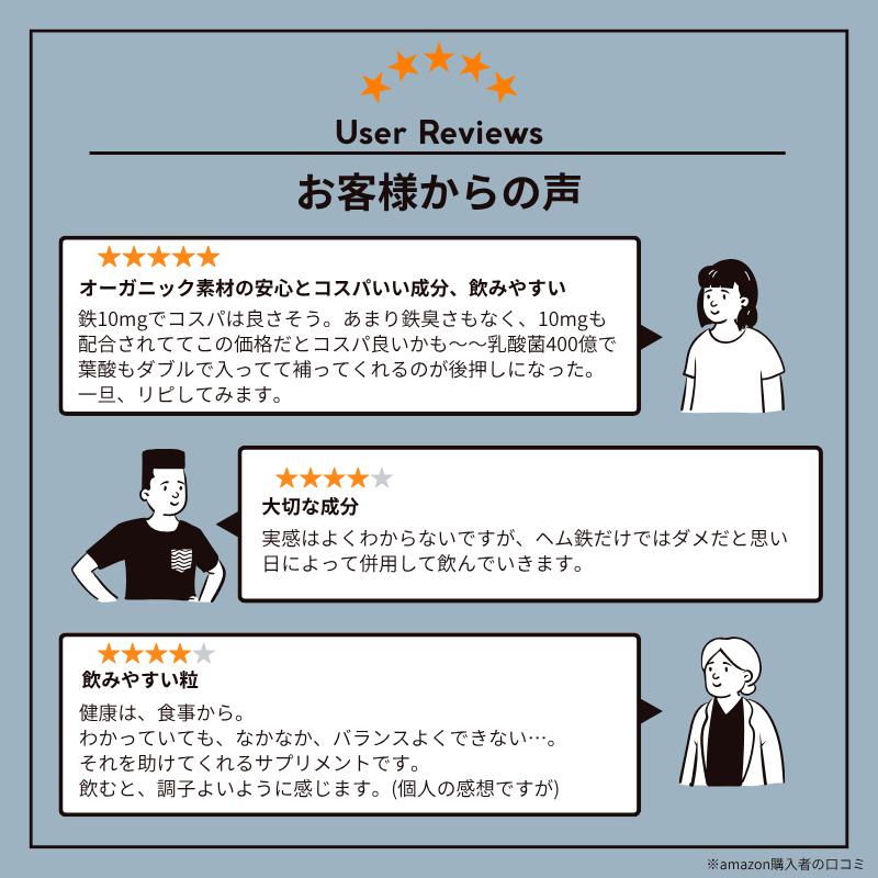 フェリチン鉄 サプリ 10mg 乳酸菌400億個 葉酸200μg 30日 60粒 錠剤 栄養機能食品 ビタミンD 貯蔵鉄 |  | 03