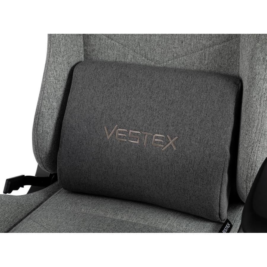 ゲーミングチェア デスクチェア VESTEX S1 ファブリック グレー ポケットコイル入り 前傾モード マッサージ機能 低座面仕様 VES-S1GY フットレストなし｜roomworks-online｜07