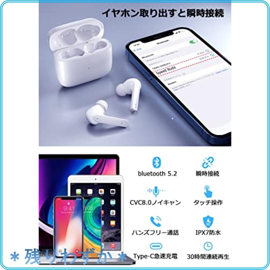 22 新モデル Bluetooth5 2 Bluetooth イヤホン ワイヤレスイヤホン Hi Fi Edr 自動ペアリング 30時間連続再生 c コーデック対応 ブルートゥース イヤホ 注目のブランド