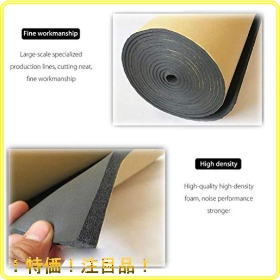 Vorcool 吸音材 車用 防音シート 遮音シート 10mm 断熱 吸音 ウレタンフォーム 防音材 3050cm Ylq Roomy 通販 Yahoo ショッピング