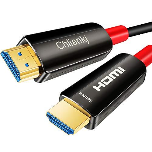 Chliankj 光ファイバhdmi ケーブル， HDMI 2.0 4K 60Hz HDCP2.2 18Gbps 