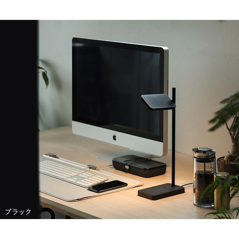 Pablo TALIA TABLE ］デスクライト スマホ充電 寝室 LED 無段階調光 目