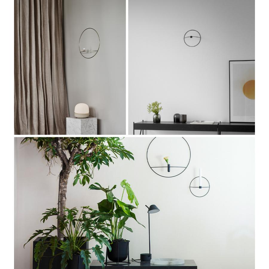 Audo Copenhagen POV サークルキャンドルホルダー L ブラック ］特典付  