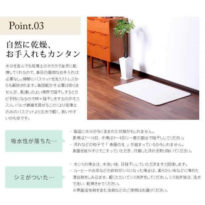 特典付 soil バスマット 珪藻土 ソイル Lサイズ 日本製 大判 速乾 おしゃれ 大きい バスマット ［ ソイル バスマット ラージ ］の画像