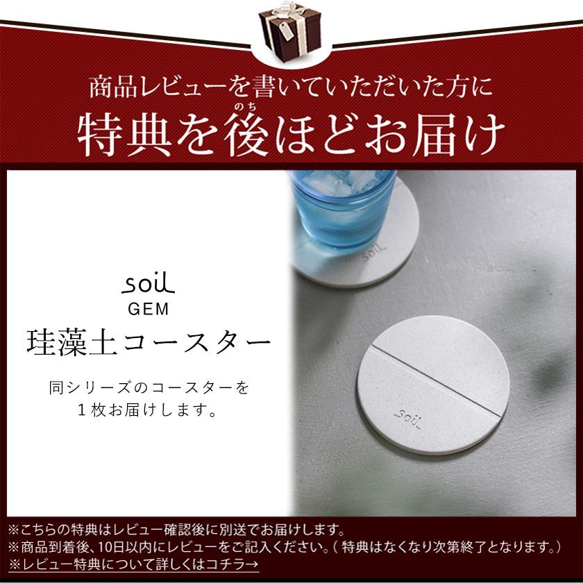 SOIL（ソイル） soil GEM バスマット リバーシブル M 特典付き 珪藻土