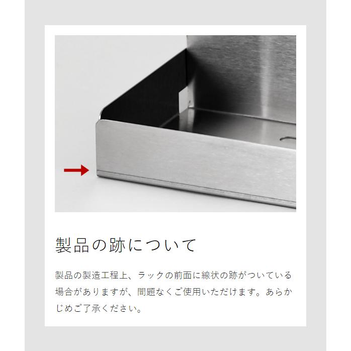店舗限定 特典付［ マグネット付きステンレスラック 幅48cm ］日本製
