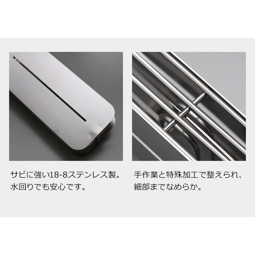 特典付 ［ hanauta 包丁スタンド ］ハナウタ 包丁 ステンレス 収納 キッチン 包丁ケース おしゃれ 包丁収納 シンプル AK-190002 燕三条 日本製の画像