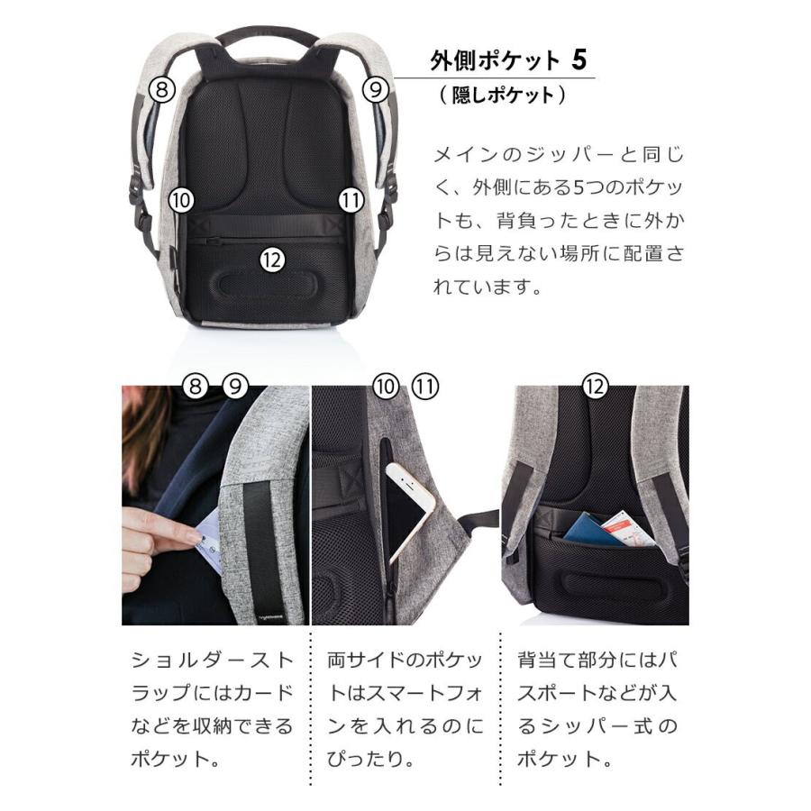XD DESIGN バックパック 防水 リュック Bobbyオリジナル 防犯 XD DESIGN バックパック 防水 リュック Bobbyオリジナル 防犯