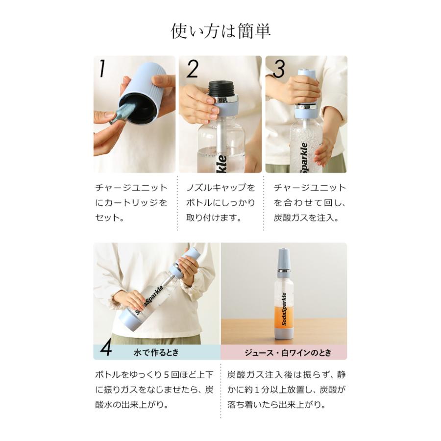 SodaSparkle 炭酸水メーカー ソーダスパークル スターターキット 楽天市場】炭酸水メーカー 炭酸水 ソーダスパークルSodaSparkle