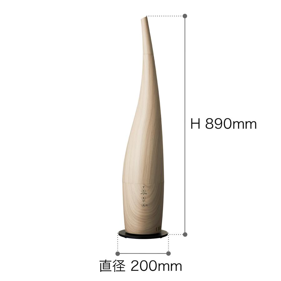 【美品】DOSHISHA タワー型加湿器 ハイブリッド(加熱＋超音波)式製 DOSHISHA ［ ハイブリッド式加湿器 タワー ウッド ］加湿器 超