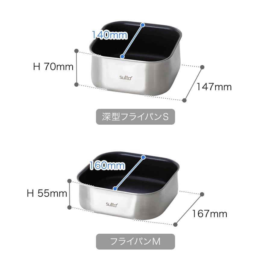 sutto ［ IH選べるフライパン 4点セット ］特典付 スット 取っ手