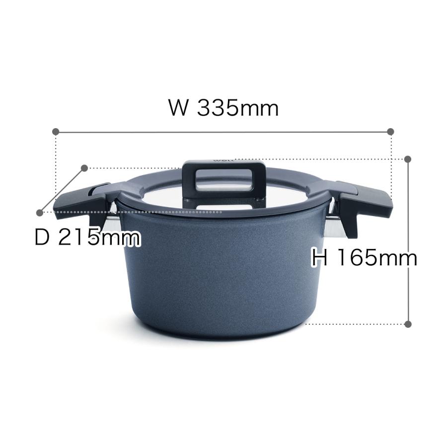 WOLL 鍋 両手鍋 20cm ドイツ製 IH対応 IH ダイヤモンドコート 