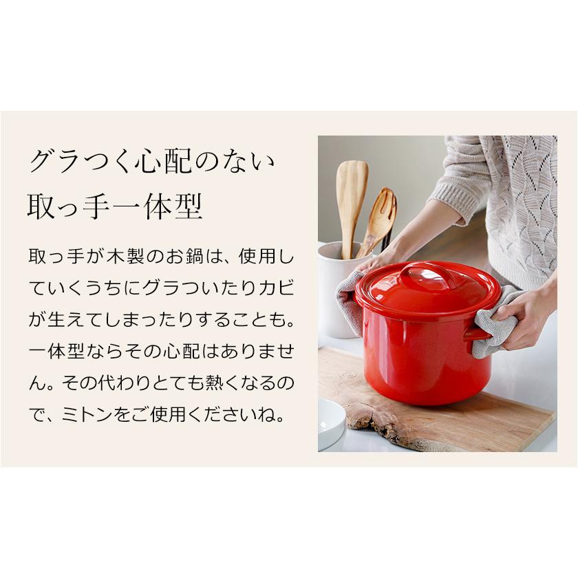 月兎印 シチューポット 21cm ih 月兎 ホーロー 日本製 ブランド 野田