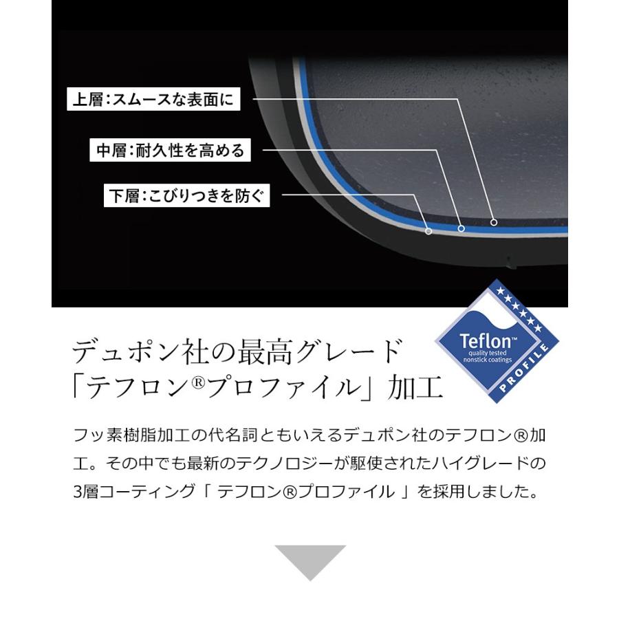 両手鍋 24cm 深型 深澤直人デザイン おしゃれ 多層コーティング 鍋 アルミ フタ付き 蓋付き JIA ［ JIA Black Cookware キャセロール 24cm ］_12